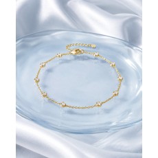 14K 스톤 스테이션 팔찌